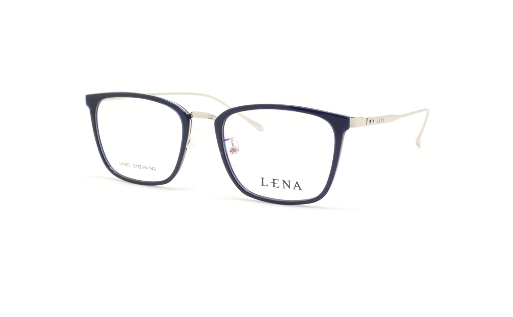 عینک طبی لنا - LENA LE403 - مشکی نقره ای- عکاسی وحدت - عکس زاویه سه رخ
