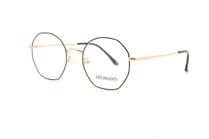 عینک طبی چندضلعی لئوولنتی - LEO VALENTI LV448 - عکاسی وحدت - عکس زاویه سه رخ