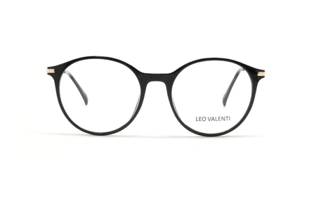 عینک طبی گرد لئو ولنتی - LEO VALENTI LV443 - عکاسی وحدت -  عکس زاویه رویرو