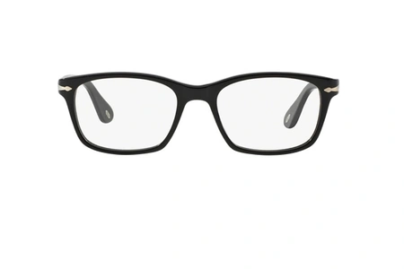 عینک طبی مستطیلی پرسول - PERSOL PO3012V  رنگ مشکی مات - عکس از زاویه روبرو