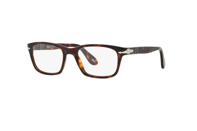 عینک طبی پرسول - PERSOL PO3012V - عکاسی وحدت- فریم قهوه ای - عکس زاویه سه رخ