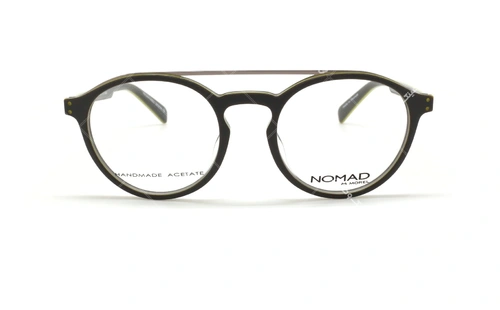 عینک گرد دوپل نوماد - NOMAD 3108N - فریم طوسی - عکاسی وحدت - عکس زاویه روبرو