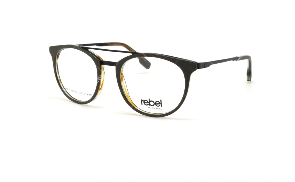 عینک طبی دو پل ربل - REBEL 70045R - رنگ فریم طوسی - عکاسی وحدت - عکس زاویه سه رخ