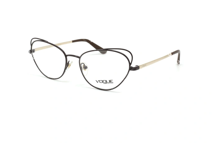 عینک گربه ای زنانه وگ - VOGUE VO4056 - رنگ مشکی و طلایی- عکاسی وحدت - عکس زاویه سه رخ