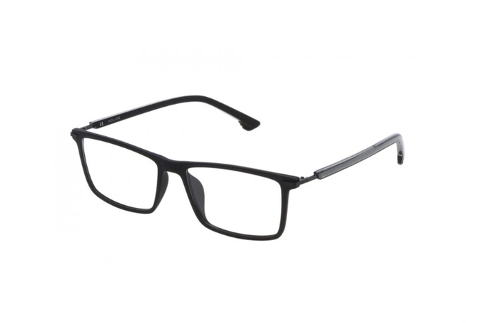 عینک طبی پلیس - POLICE VPL559 - رنگ فریم مشکی  - اپتیک وحدت - عکس زاویه سه رخ