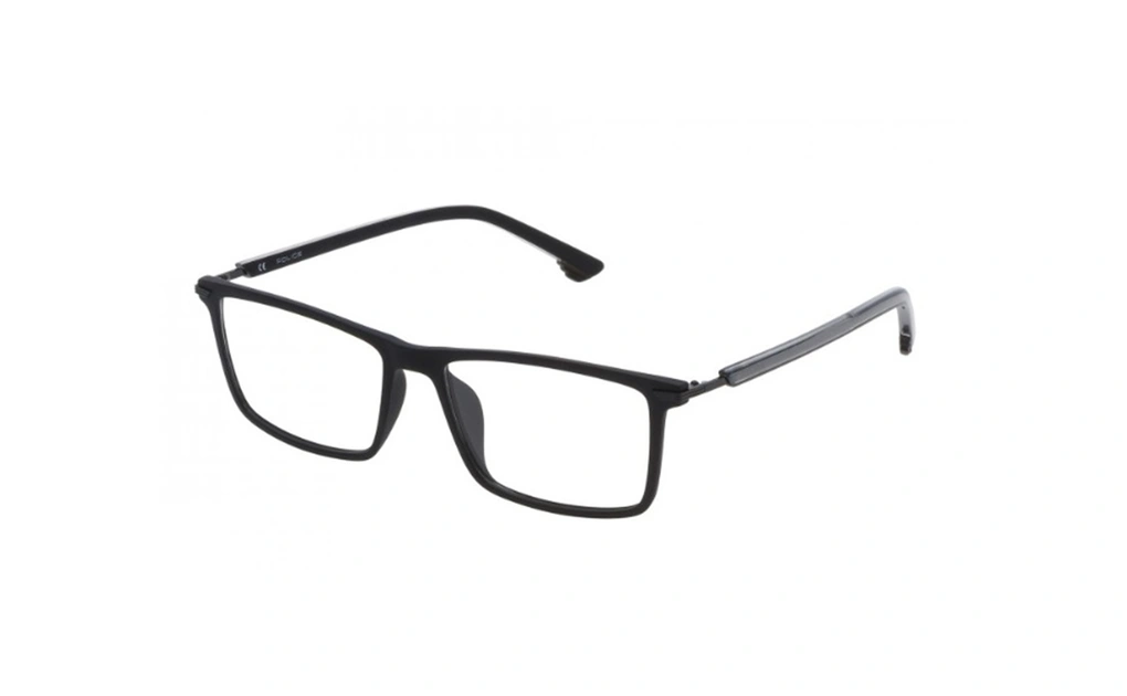 عینک طبی پلیس - POLICE VPL559 - رنگ فریم مشکی  - اپتیک وحدت - عکس زاویه سه رخ