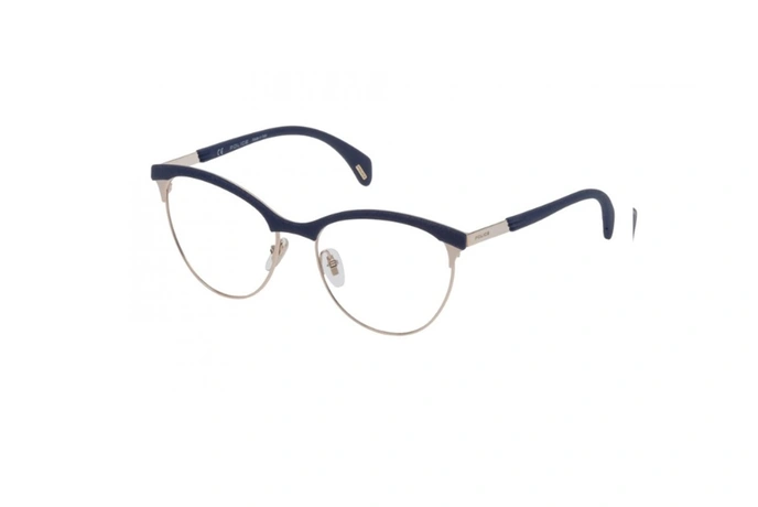 عینک طبی پلیس VPL629 - رنگ مشکی و طلایی-اپتیک وحدت-عکس زاویه سه رخ 