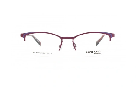 عینک طبی نماد - زیرگریف بنفش صورتی - زاویه روبرو