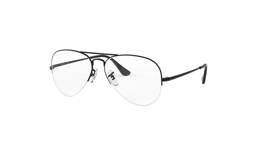 عینک طبی زیرگریف طرح خلبانی ری بن - Rayban - رنگ مشکی - زاویه سه رخ