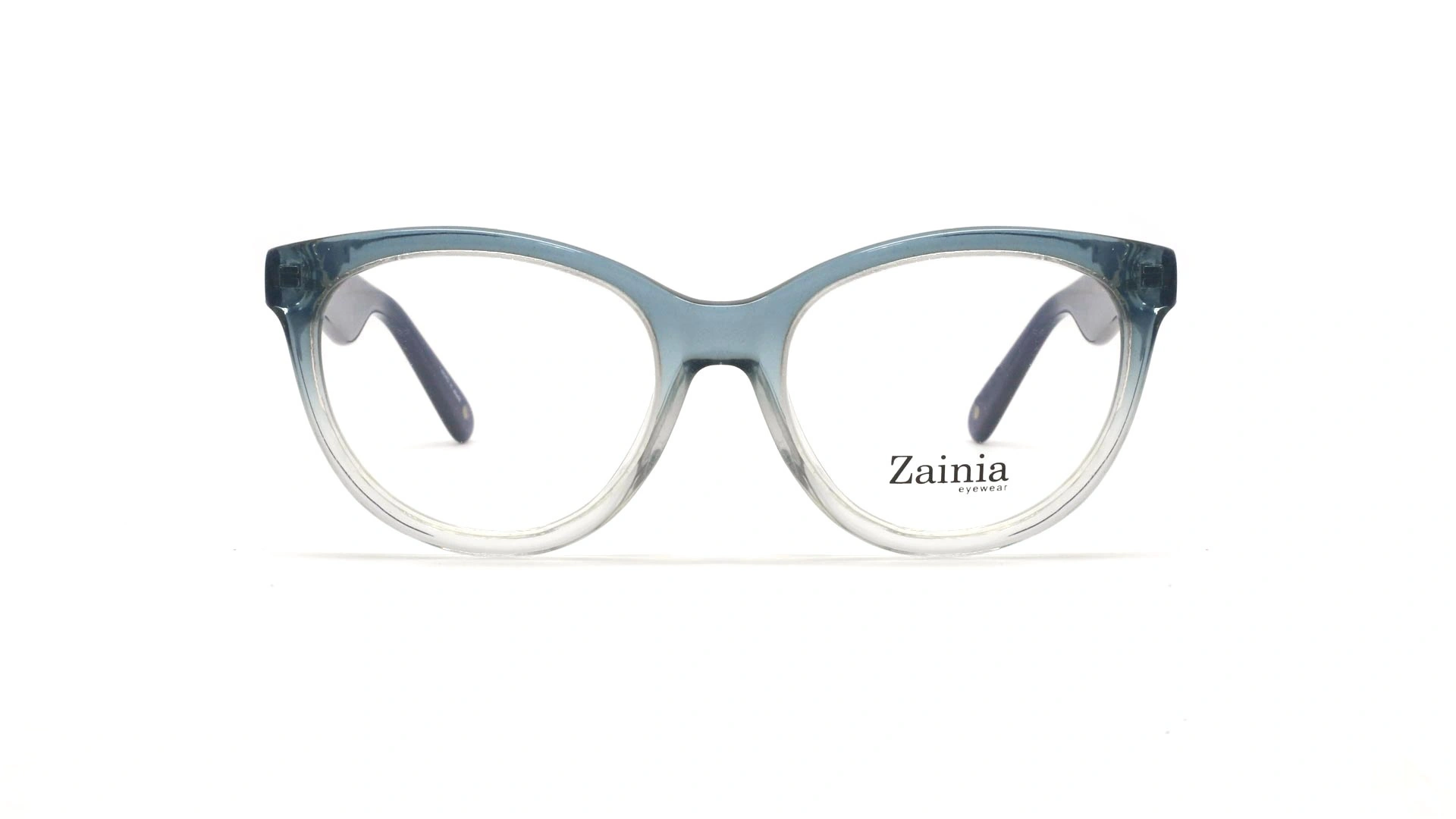 عینک طبی گربه ای آبی رنگ زینیا Z8125 005/GG - عکاسی وحدت - زاویه رو به رو
