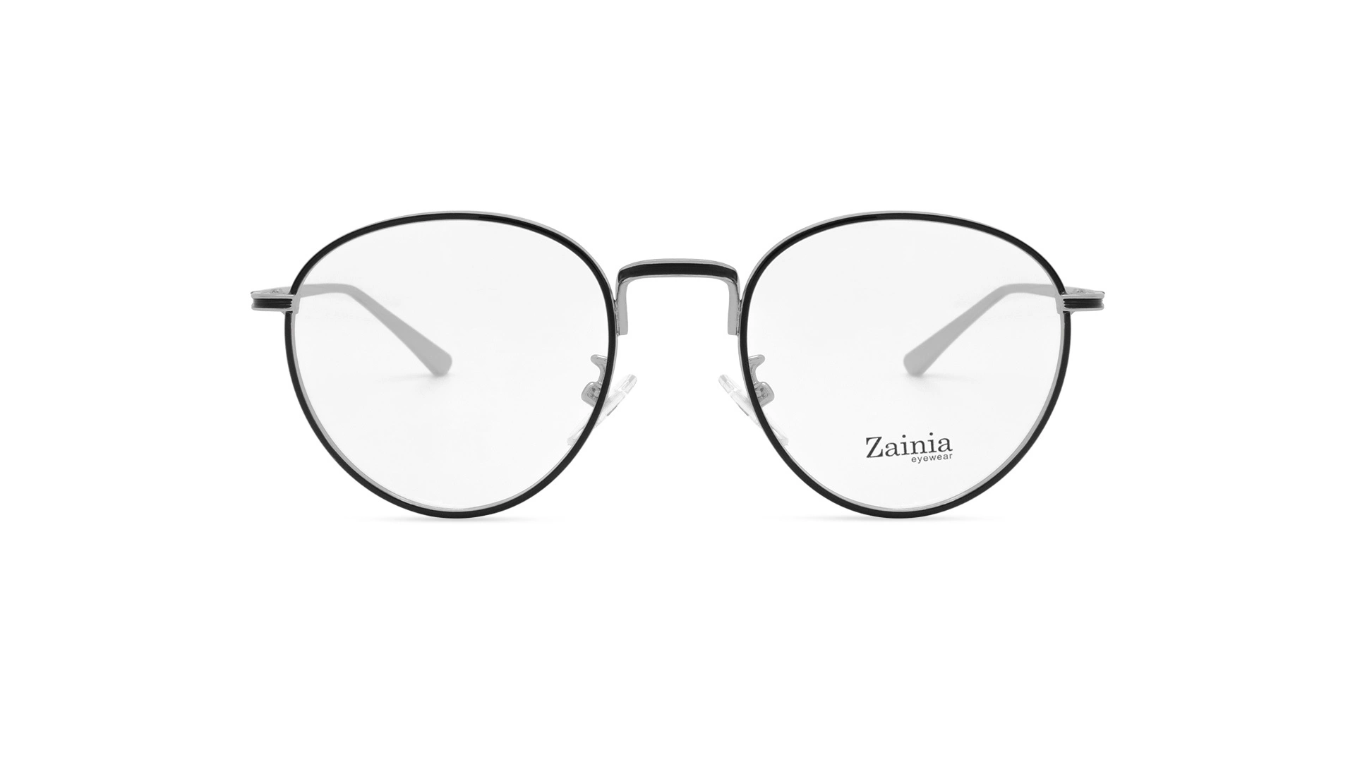 عینک طبی زینیا مدل Z1149 کد رنگ C101 زاویه رو به رو عکاسی شده توسط اپتیک وحدت