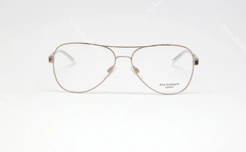عینک طبی مدل خلبانی آنا هیکمن - Ana Hickmann Aviator - رنگ نقره ای - عکاسی وحدت - زاویه روبرو