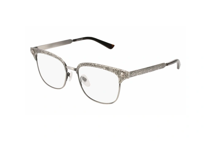 عینک طبی گوچی - مربعی شکل - فلزی - زاویه سه رخ