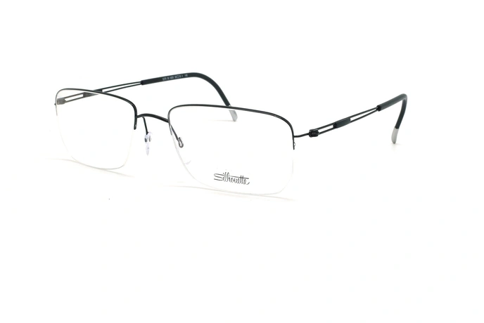 عینک طبی زیرگریف مدل Silhouette Tng Nylor 5279 - مشکی - عکاسی وحدت - زاویه سه رخ 