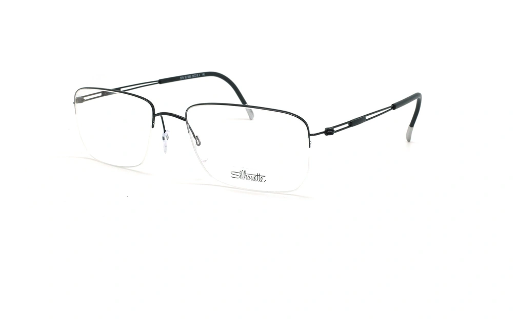 عینک طبی زیرگریف مدل Silhouette Tng Nylor 5279 - مشکی - عکاسی وحدت - زاویه سه رخ 