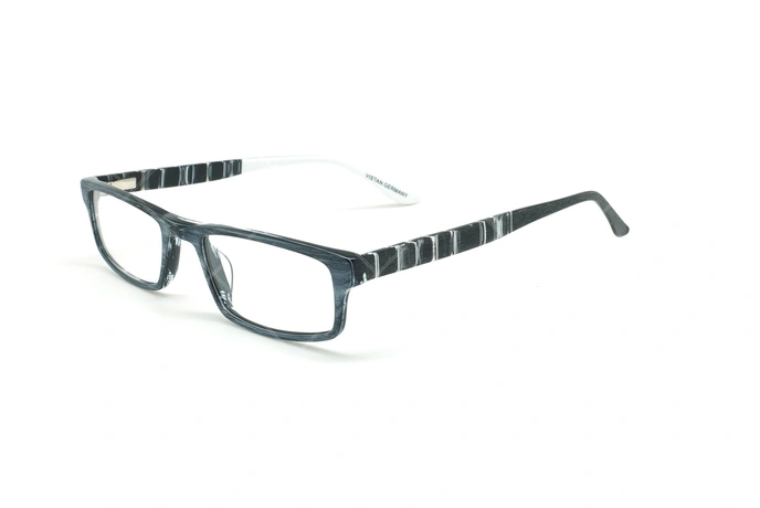 عینک مطالعه نیمه ویستان VISTAN 6262 - مشکی طوسی - عکاسی وحدت - زاویه سه رخ 