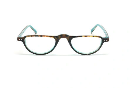 عینک مطالعه نیمه ویستان VISTAN 6460 - عکاسی وحدت - قهوه ای آبی - زاویه روبرو