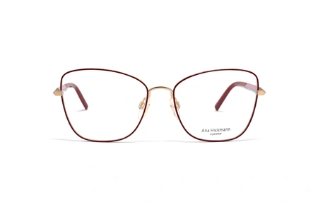 عینک طبی زنانه گربه‌ای آناهیکمن مدل Ana Hickmann AH1365  - عکس از زاویه روبرو