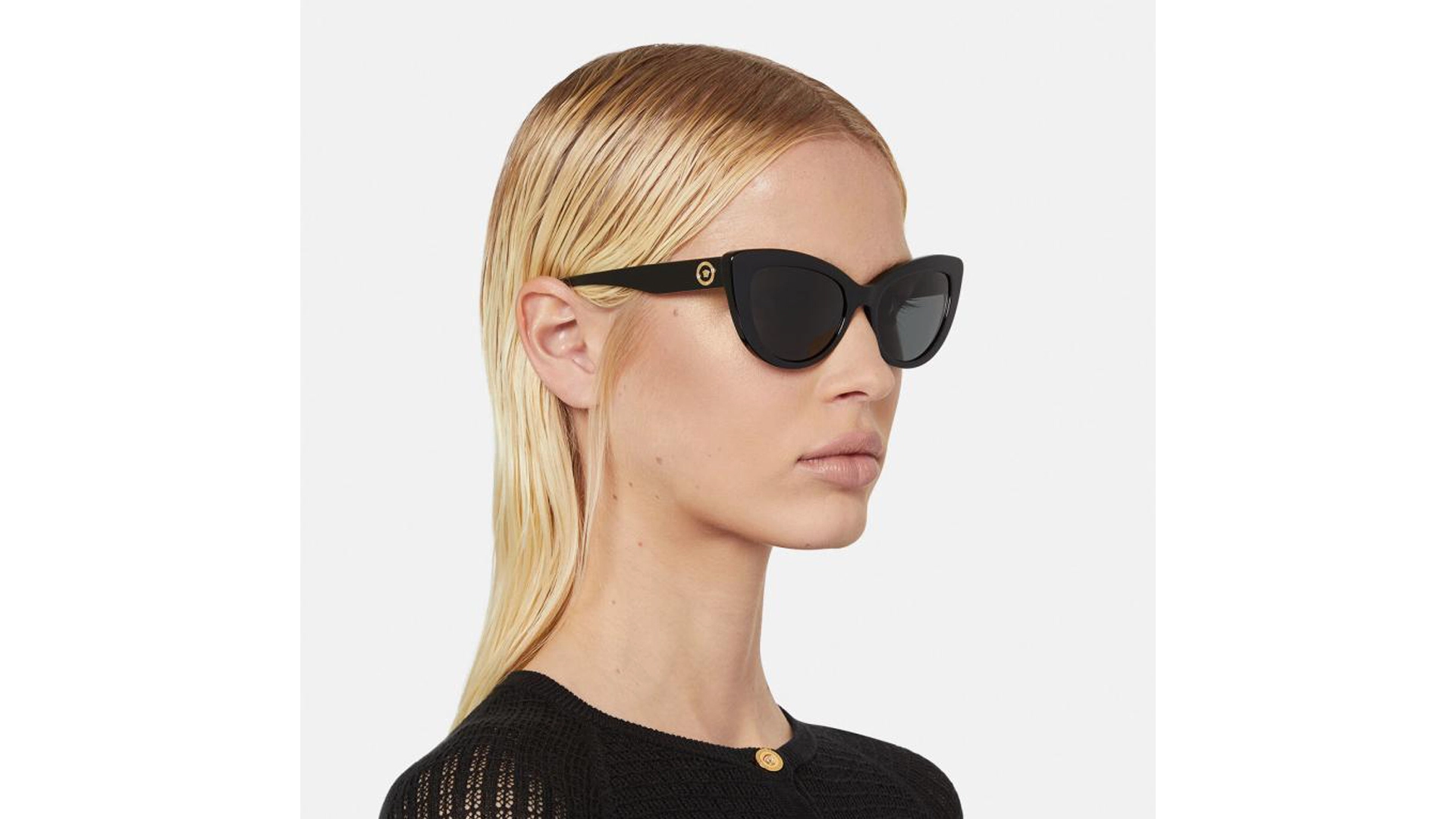 عینک آفتابی کائوچویی گربه ای زنانه ورساچه - Versace VE4388 - VE4388 GB1/87