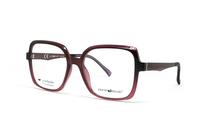 عینک طبی مربعی با رویه آفتابی سنترواستایل - CentroStyle F0424 - F0424 085