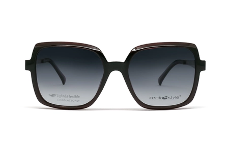 عینک طبی مربعی با رویه آفتابی سنترواستایل - CentroStyle F0424 - F0424 085