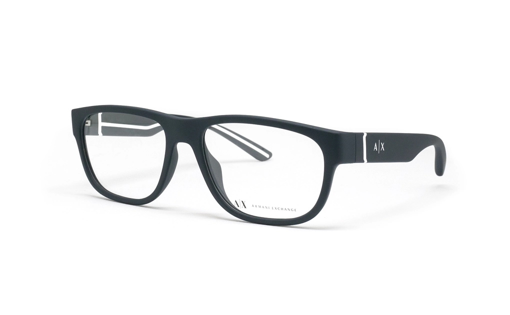 عینک طبی - تمام فریم - کائوچویی - آرمانی اکسچنج - سرمه ای - عکس شماره 1