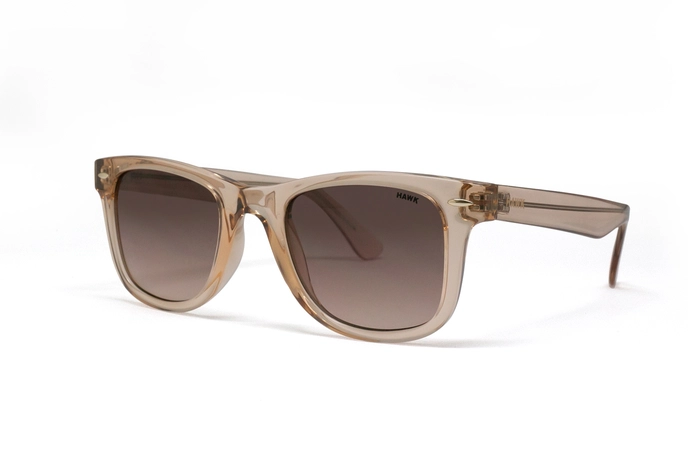 عینک آفتابی ویفرر هاوک شیشه‌ای با عدسی قهوه‌ای گردینت - زاویه کنار