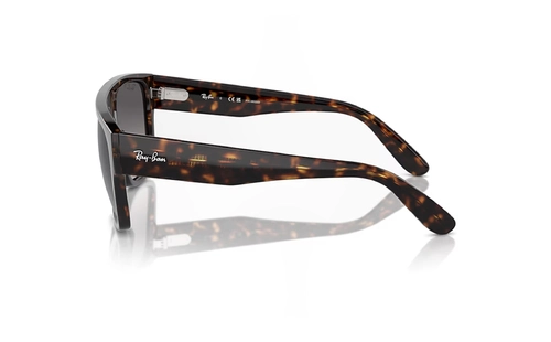 عینک آفتابی پلاریزه ری بن مدل DRIFTER polarized RB0360S - فریم قهوه ای هاوانا و عدسی خاکستری - عکس از زاویه کنار