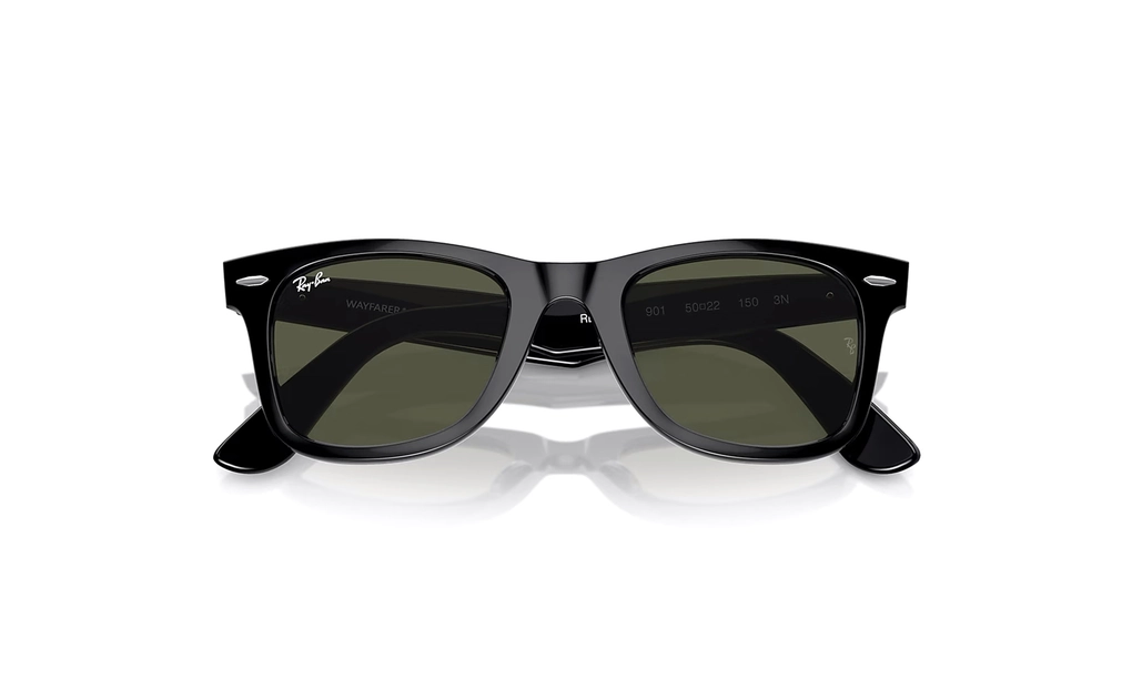 عینک آفتابی - تمام فریم - کائوچویی - ری بن - مشکی - سبز - عکس شماره 4