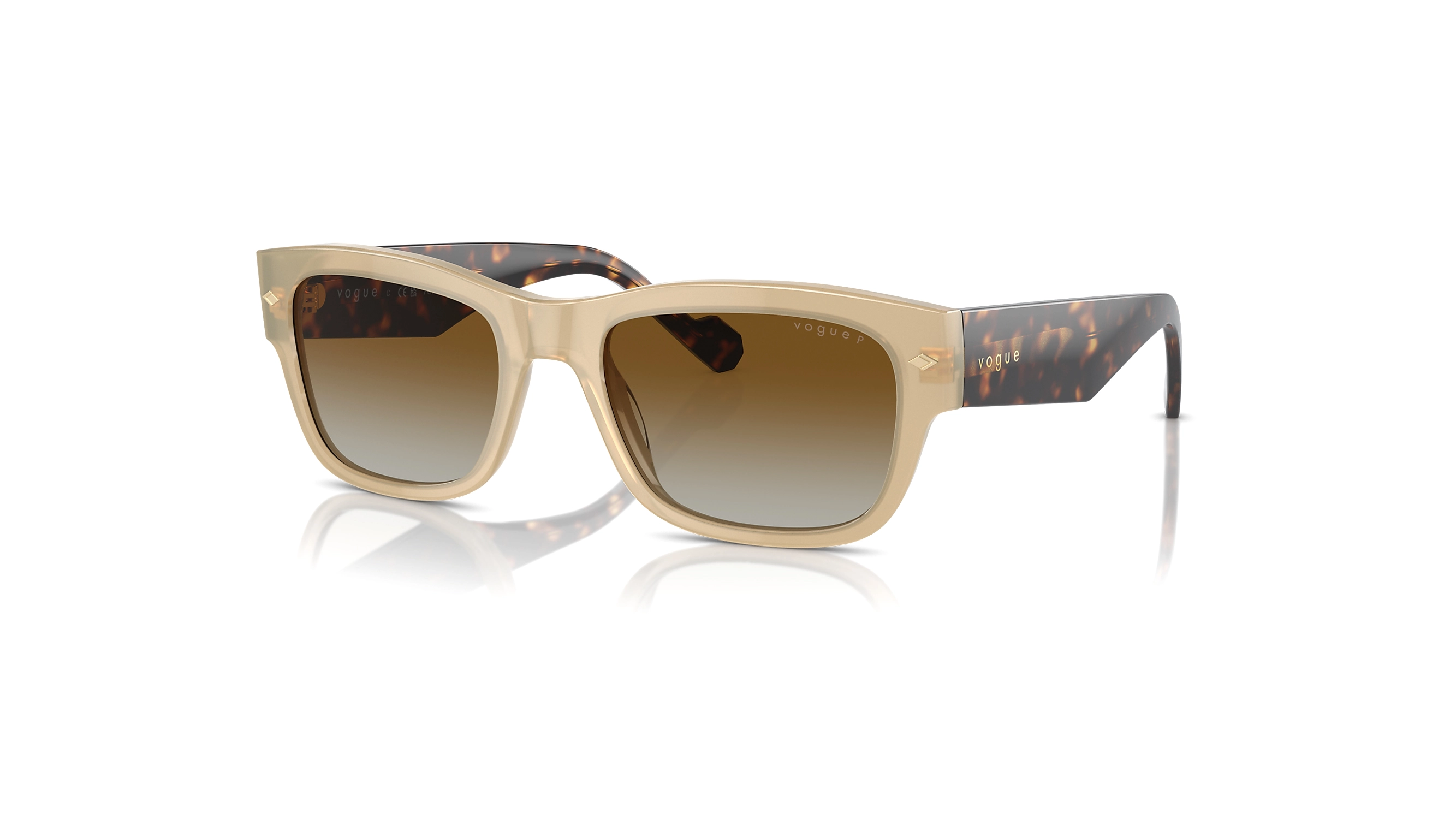 عینک آفتابی مستطیلی پلاریزه وگ - Vogue Polarized VO5530S - VO5530S W900T5