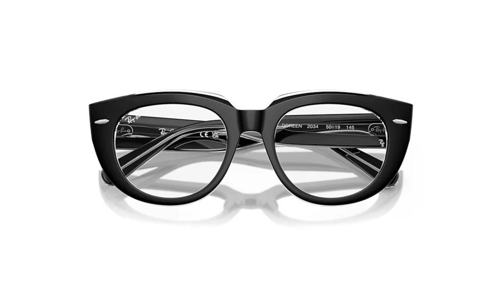 عینک طبی - کائوچویی - ری بن - مشکی, شیشه ای - عکس شماره 4