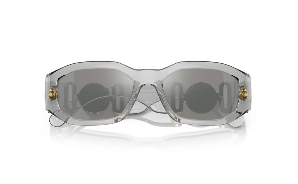 عینک آفتابی - تمام فریم - کائوچویی - ورساچه - شیشه ای - خاکستری جیوه ای - عکس شماره 4