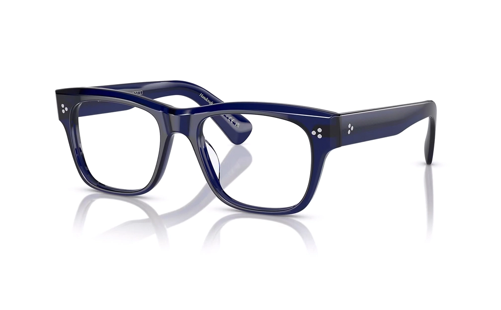 عینک طبی کائوچویی الیور پیپلز - Oliver Peoples Birell OV5524U با بدنه آبی - زاویه سه‌رخ