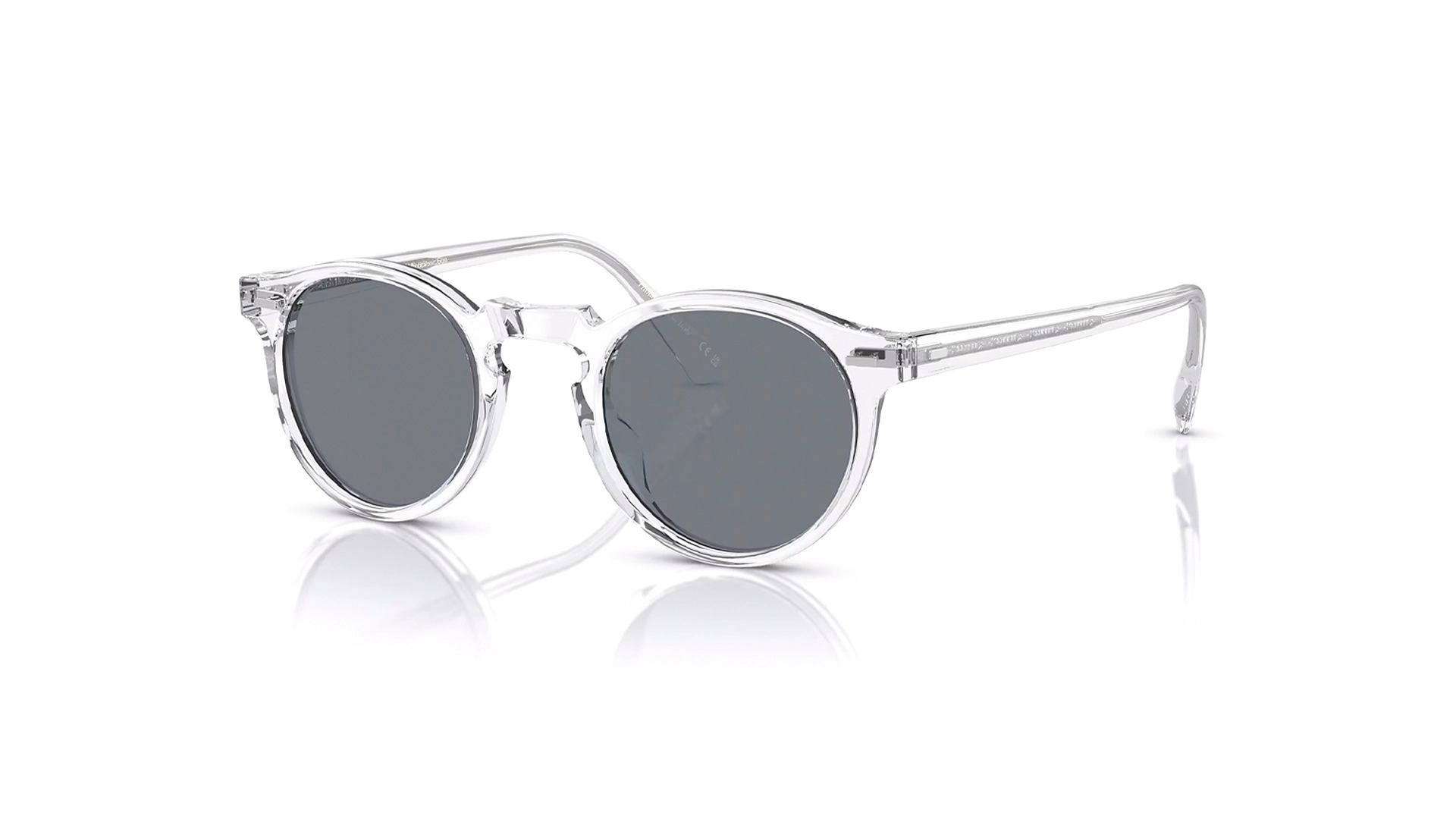 عینک آفتابی گرد شیشه ای فتوکرومیک Oliver Peoples - زاویه سه رخ