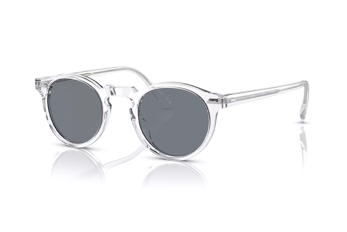 عینک آفتابی گرد شیشه ای فتوکرومیک Oliver Peoples - زاویه سه رخ
