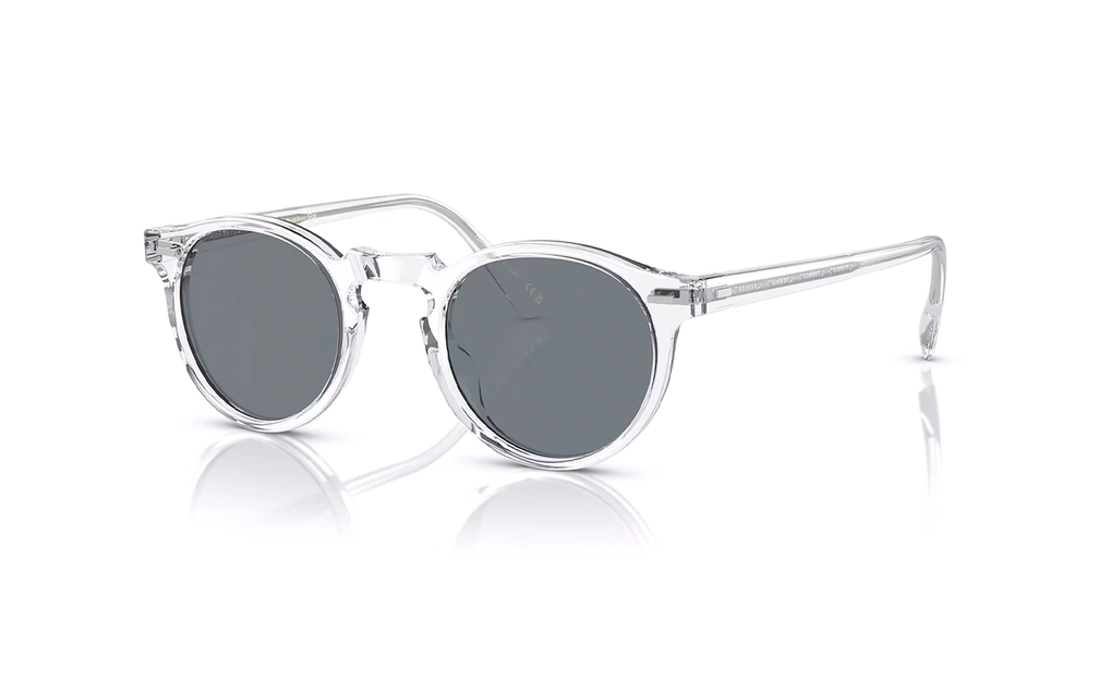 عینک آفتابی گرد شیشه ای فتوکرومیک Oliver Peoples - زاویه سه رخ