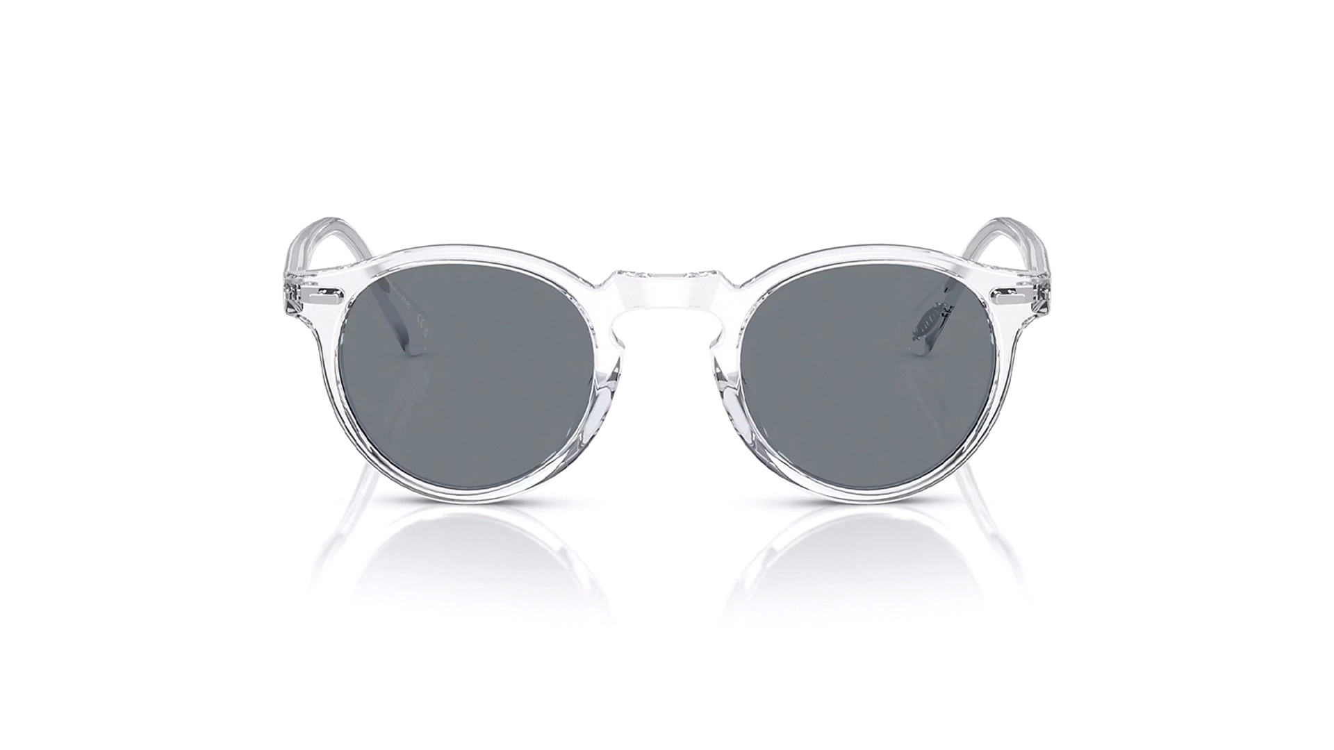 عینک آفتابی گرد شیشه ای فتوکرومیک Oliver Peoples - زاویه روبرو