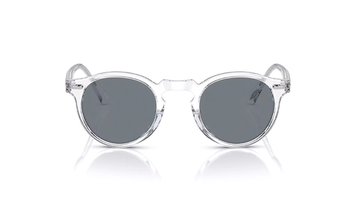 عینک آفتابی گرد شیشه ای فتوکرومیک Oliver Peoples - زاویه روبرو
