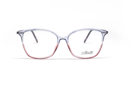 عینک طبی کائوچویی سیلوئت - بنفش صورتی - زاویه روبرو