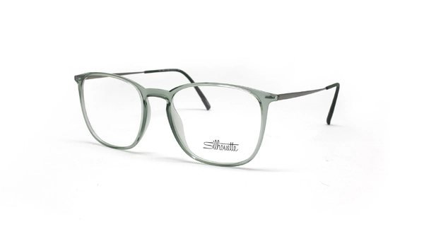 عینک طبی SPX سیلوئت دسته فلزی تیتانیوم رنگ سبز - زاویه سه رخ