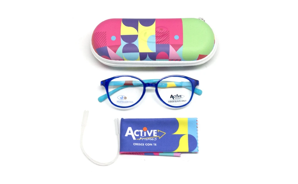 عینک طبی بچگانه سنترواستایل Centrostyle رنگ آبی - زاویه بالا