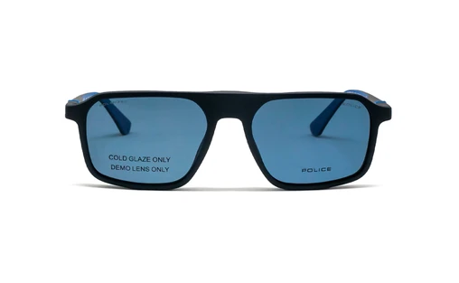 عینک طبی کاور دار نوجوان پلیس رنگ سرمه‌ای یا کاور عدسی آبی - زاویه روبرو