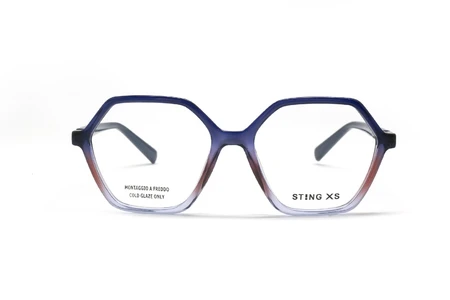 عینک طبی کائوچویی استینگ - بدنه بنفش - زاویه روبرو