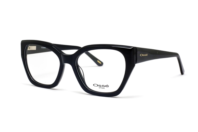 عینک طبی پروانه‌ای اوسه رنگ مشکی - زاویه سه‌رخ