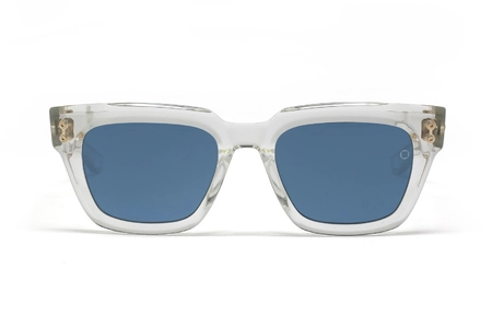 عینک آفتابی کائوچویی بدنه شیشه ای شیشه آبی آکونی - زاویه روبرو