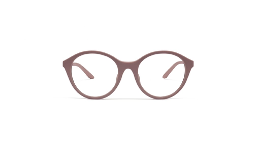 عینک طبی رویه دار بچه گانه امپریو آرمانی-فریم گرد کرم رنگ-عکس از زاویه روبرو