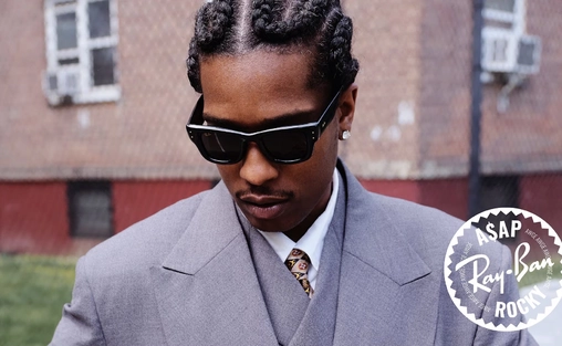 عینک آفتابی - تمام فریم - کائوچویی - ری بن - مشکی - دودی - عکس شماره 7