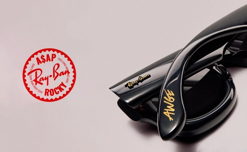 عینک آفتابی - تمام فریم - کائوچویی - ری بن - مشکی - دودی - عکس شماره 6