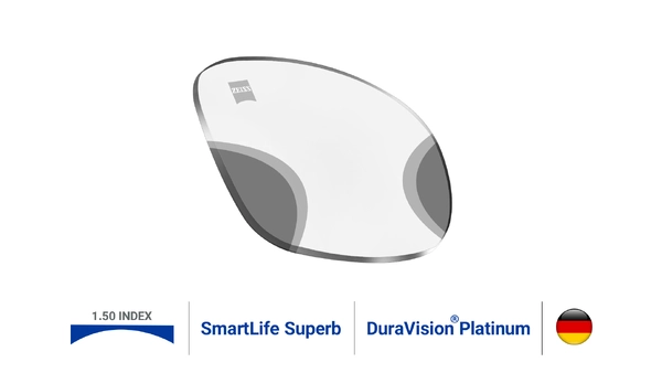 عدسی تدریجی زایس SmartLIife Superb 1.50 با پوشش DuraVision Platinium