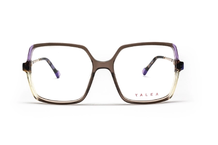 عینک طبی زنانه YALEA مدل VYA086 SOLOMIJA رنگ شامپاینی بنفش - زاویه روبرو